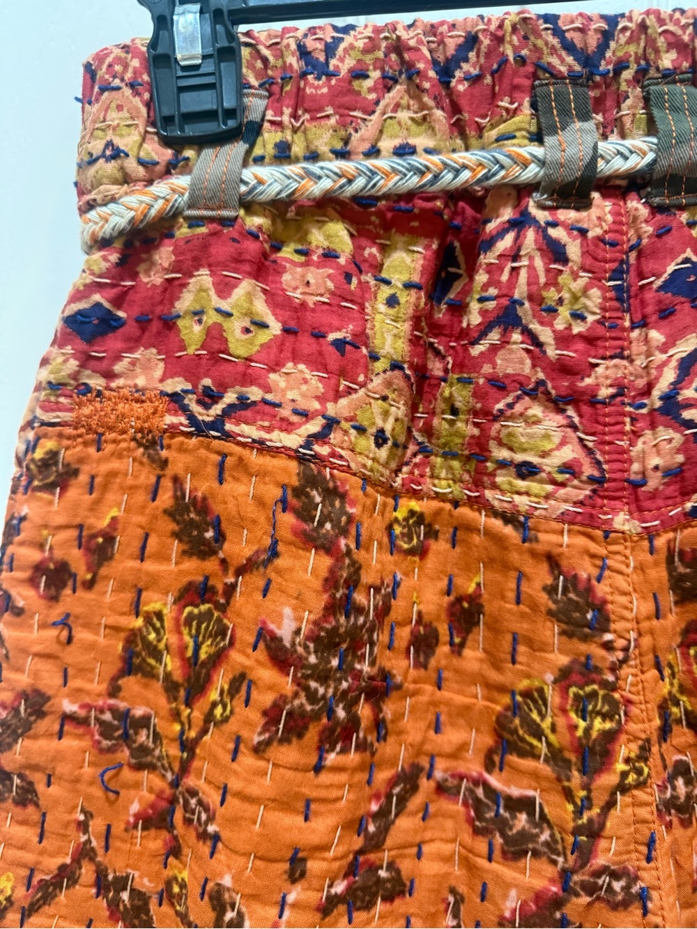 Free People Orange Patterned Women Shorts - Picture 10 of 11